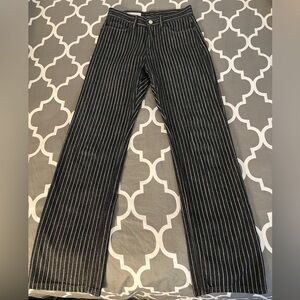 Zara Monochrome Striped Trousers